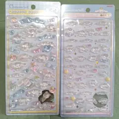 新品未開封★シナモロール☆ボンボンドロップシール大小2種セット☆正規品★サンリオ