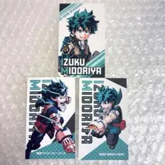 ヒロアカ展 名刺カード 緑谷出久 3点