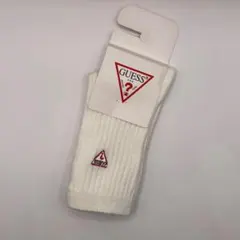 【新品未使用】GUESS ソックス ホワイト 刺繍ロゴのサムネイル