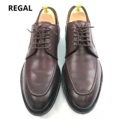 【美品】REGAL リーガル ビジネスシューズ Uチップ ブラウン　27.0cm