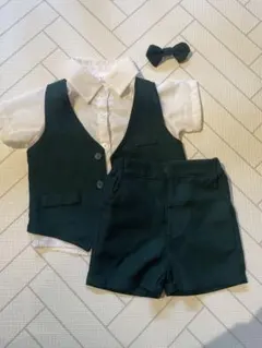 フォーマルスーツセット ホワイト・グリーン