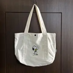 スヌーピー刺繍トートバッグ