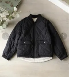 coen 2WAYミリタリーキルトブルゾン/ジャケット/コート　150