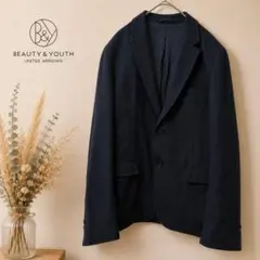 BEAUTY&YOUTH テーラードジャケット ネイビー Mのサムネイル