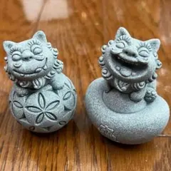 シーサー君　ケイ元宝モチーフ　インテリア　置物　2個セット インテリア シーサー