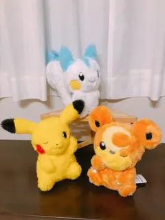 ポケモン パチリス•ピカチュウ•ヒメグマぬいぐるみセット