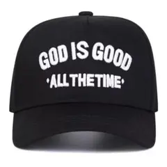 新品 GOD IS GOODキャップ 野球帽 帽子 メンズ レディース 黒