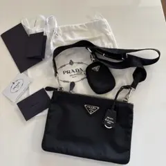 本物美品■プラダ■アクセサリーポーチ/Re Edition 2000 テリーミニ 本物美品□プラダ□アクセサリーポーチ/Re Edition 2000