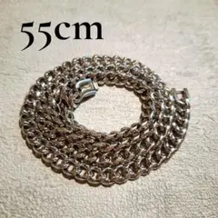 喜平ネックレス ステンレス 55cm 7mm シルバー メンズ #23902