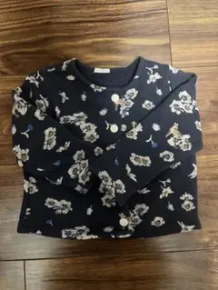 プチバトー 18m 裏起毛カーディガン