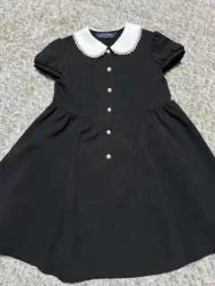 ショパン　冠婚葬祭　女の子　黒のワンピース 110