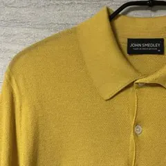 560 JOHN SMEDLEY 半袖ポロシャツ イエロー コットン Mのサムネイル