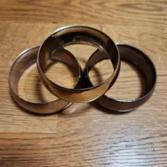 メタル製バングル3個セット