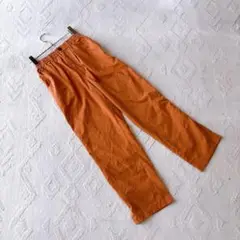 Whole Earth ズボン オレンジ カジュアルパンツ ウエストゴム
