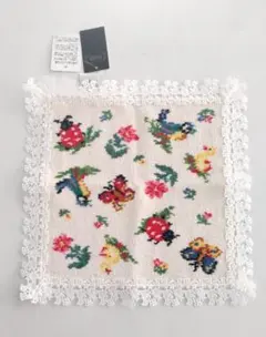 フェイラー 近沢レースハンカチ アイボリー 新品タグ付き