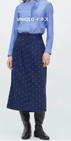 INES DE LA FRESSANGE ユニクロ ドット柄 スカートのサムネイル