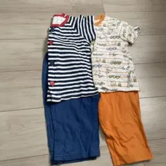 パジャマ　2着セット　UNIQLO こぐまちゃん　ボーダー　ボタン付き