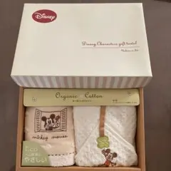 オーガニックコットン　ディズニー　キャラクター　ギフトタオル　ミッキー