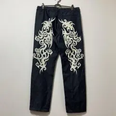 泥棒日記　デニム　デニムパンツ　和柄　和風　和　ポケット　春　プリントのサムネイル