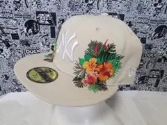 NY フラワー刺繍 ベースボールキャップ 7 1/2のサムネイル