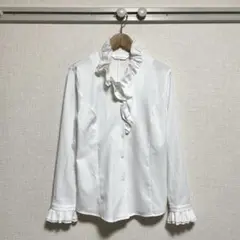 【美品】SPLENDED フリルデザインブラウス ワイシャツ オフィス スーツ