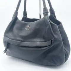 ケイトスペード　ショルダーバッグ　レザー　黒　ブラック　ゴールド金具