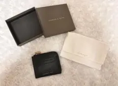 CHARLES & KEITH ブラックカードケース