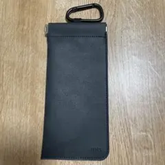 【最終値下げ】JINS 薄型メガネケース カラビナ付き グレーのサムネイル