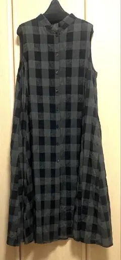 センソユニコ t.b ロングワンピース ノースリーブ ウール 裏地 日本製