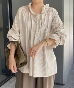 【最終値下げ】SLOBE IENA タイプライターフリルカラーブラウス