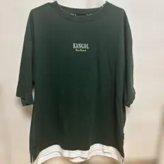KANGOL ダークグリーン Tシャツ Lサイズ