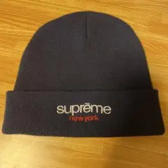 Supreme ニット帽 ネイビー