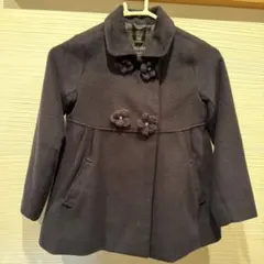 Meadowbrook ウールコート 120cm ネイビー 花モチーフのサムネイル
