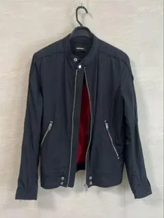 DIESEL ナイロンジャケット ライダース ネイビー Lのサムネイル