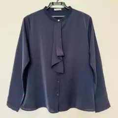 グラシア ブラウス ネイビー Mサイズ