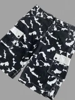 rocawear 白黒カーゴショーツ カモ ホルスタイン ジョーツのサムネイル