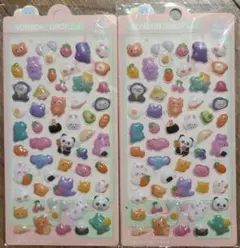 ボンボンドロップシール アニマル 2枚セット 匿名配送