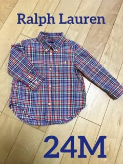 【美品】Ralph Lauren チェック シャツ 24M