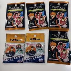 ハイキュー　キャラクタスタンドミニ　缶バッジ風ミラー