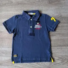 ミキハウス　DOUBLE.B ネイビー ポロシャツ 110cm