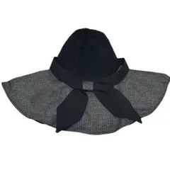 帽子/レディース/日焼け防止/U-Vカット/リボン付き/あご紐