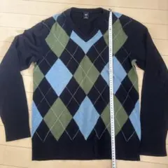 GAP アーガイル Vネックニット Mサイズ