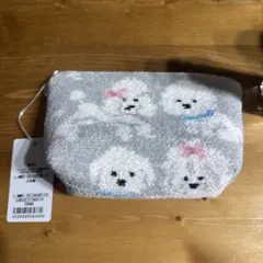 新品未開封　ラブラリー　モフモフワンチャン舟形ポーチS フェイラー