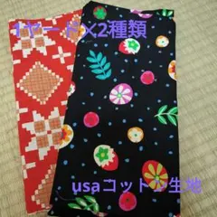 USAコットン生地 2種類セット