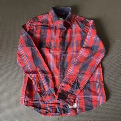 OCTOPUSAMMY 赤と青のチェックネルシャツ Sサイズ