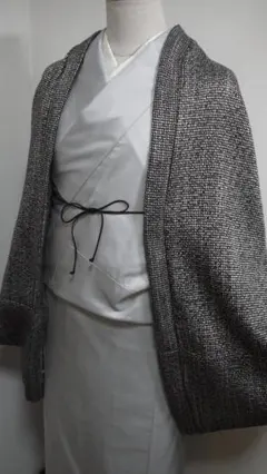 3/d未使用・ハンドメイドのモモンガコート・ファンシーツイード地