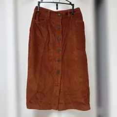 GAP ボタンフロント コーデュロイ ミディ丈スカート サイズ0のサムネイル