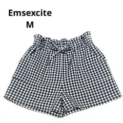 エムズエキサイトEmsexcite ショートパンツ　ギンガムチェック　黒白　Mのサムネイル