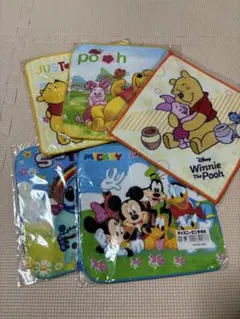 ミッキー・プー タオル5枚セット