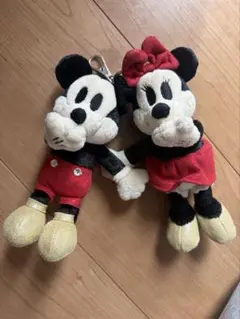 4℃ ディズニー ミッキー＆ミニー ぬいぐるみ キーホルダー